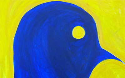 Blue Bird by Artist June Tapia